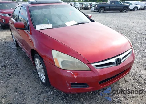 2007 Honda Accord 3.0 Ex из США, поврежденный, VIN 1HGCM668X7A066255